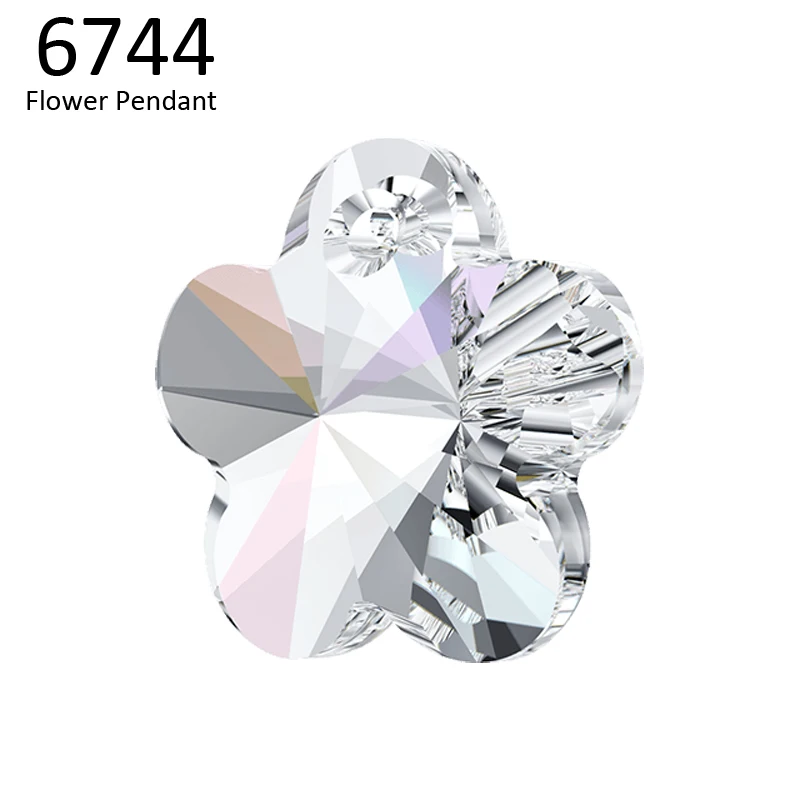 (1 шт.) стразы из 100% оригинальных кристаллов Swarovski 6744 подвески в виде цветов