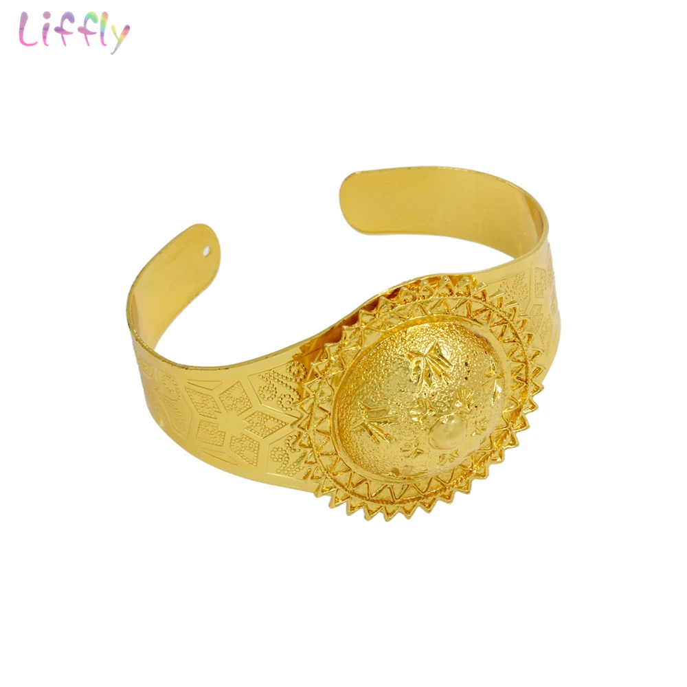 Женский свадебный комплект ювелирных изделий Liffly золотое ожерелье серьги кольцо