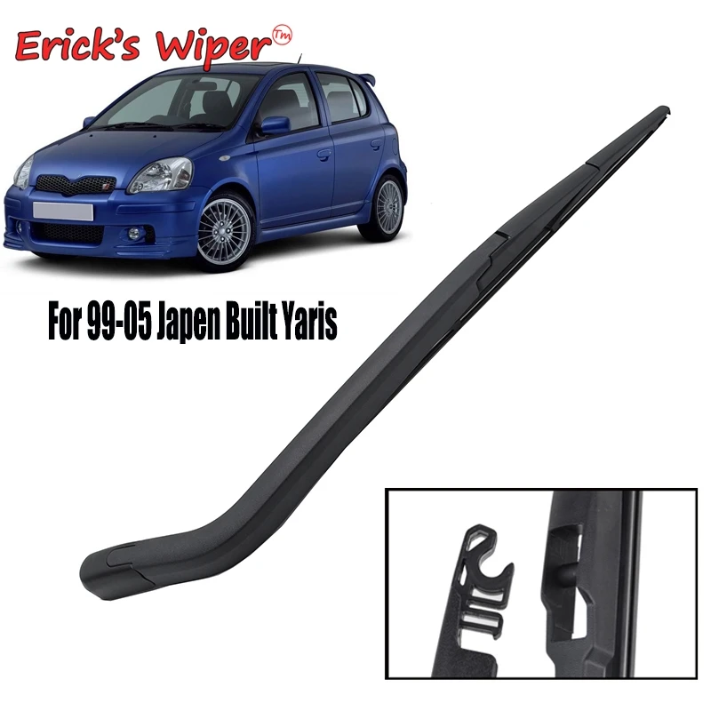 Набор задних щеток стеклоочистителя Erick's Wiper 12 дюймов и рычага для Toyota Yaris Япония