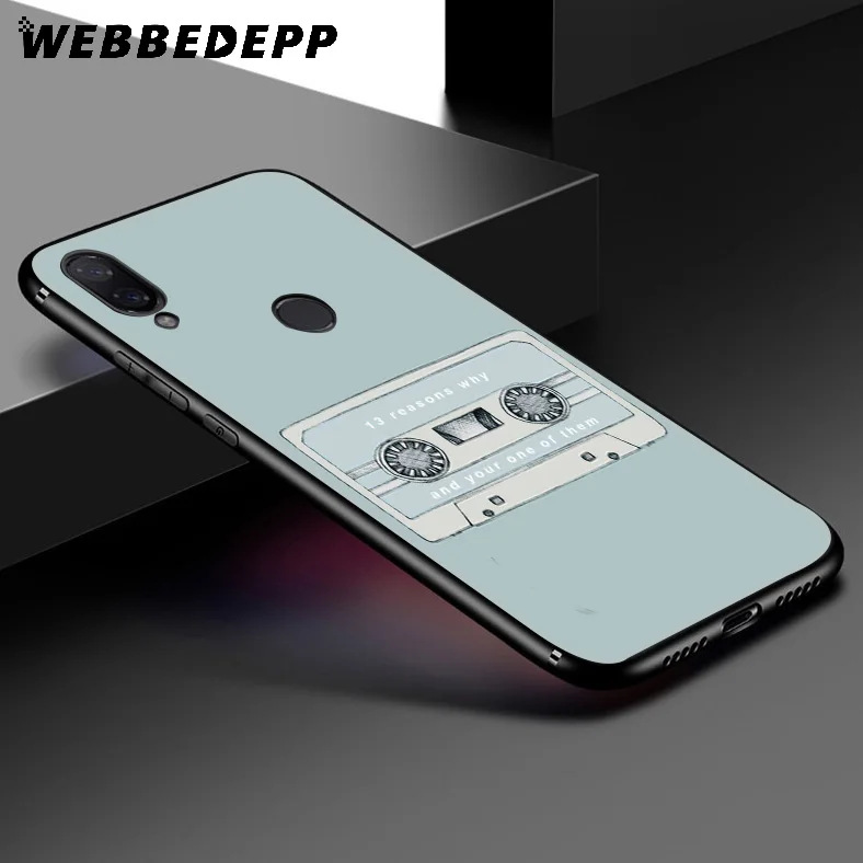 WEBBEDEPP тринадцать причин почему мягкий чехол для Xiaomi Redmi K20 7A 4A 4X 5 5A 6 6A S2 Note 8 4 7 Pro Plus