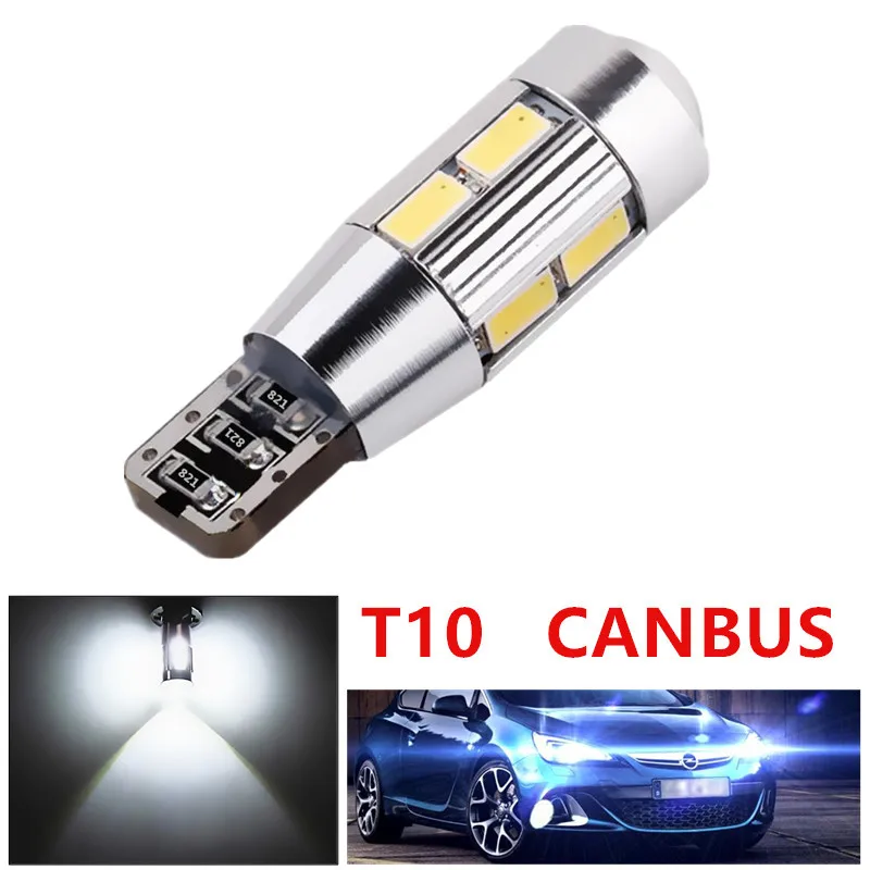 

Светодиодная лампа CANBUS T10 W5W 5630 SMD, белая, без ошибок, для салона автомобиля, парковки, 12 В