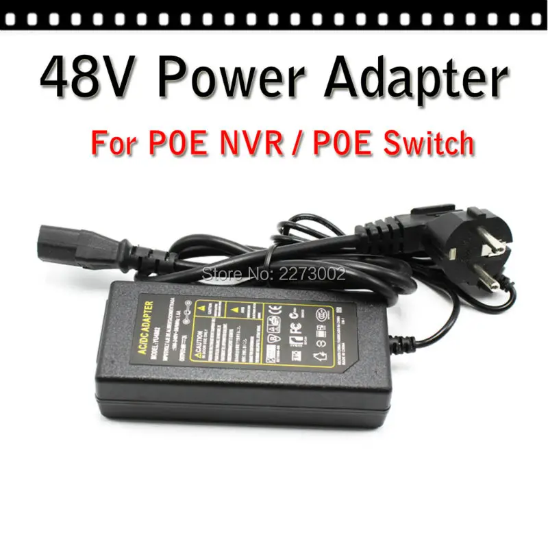 Адаптер питания AC-DC 48 В 2A для poe switch nvr высокое качество преобразователь