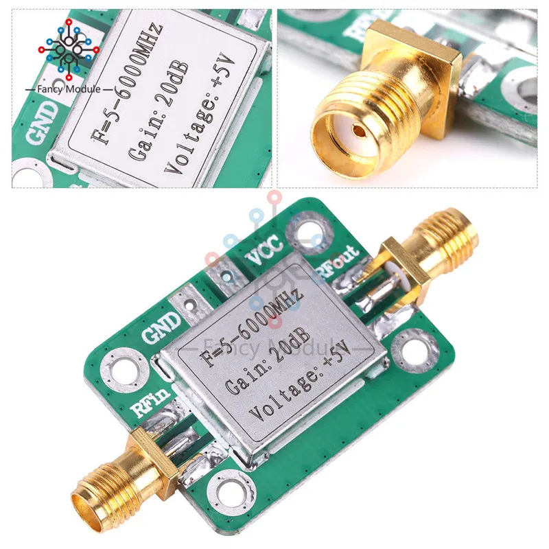 Плата усилителя мощности VFH UHF SHF LNA 5V широкополосный РЧ модуль 20 дБ с