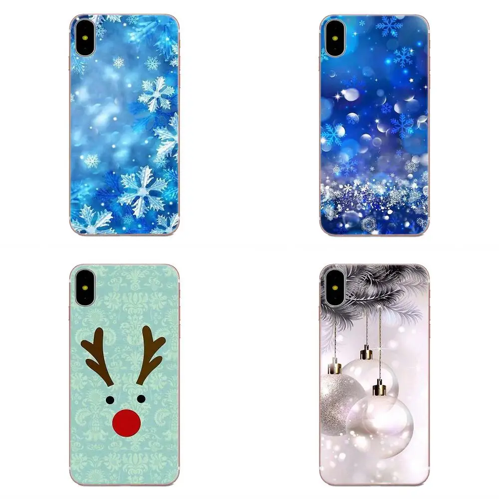 Для Apple iPhone 4 4S 5 5C 5S SE 6 6S 7 8 Plus X XS Max XR мягкий чехол с рисунком новогодние подарки
