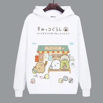 17 Женская толстовка для игры Sumikko Gurashi медведь Пингвин кошка милое пальто для девочек унисекс толстовки костюмы - Цвет: 17