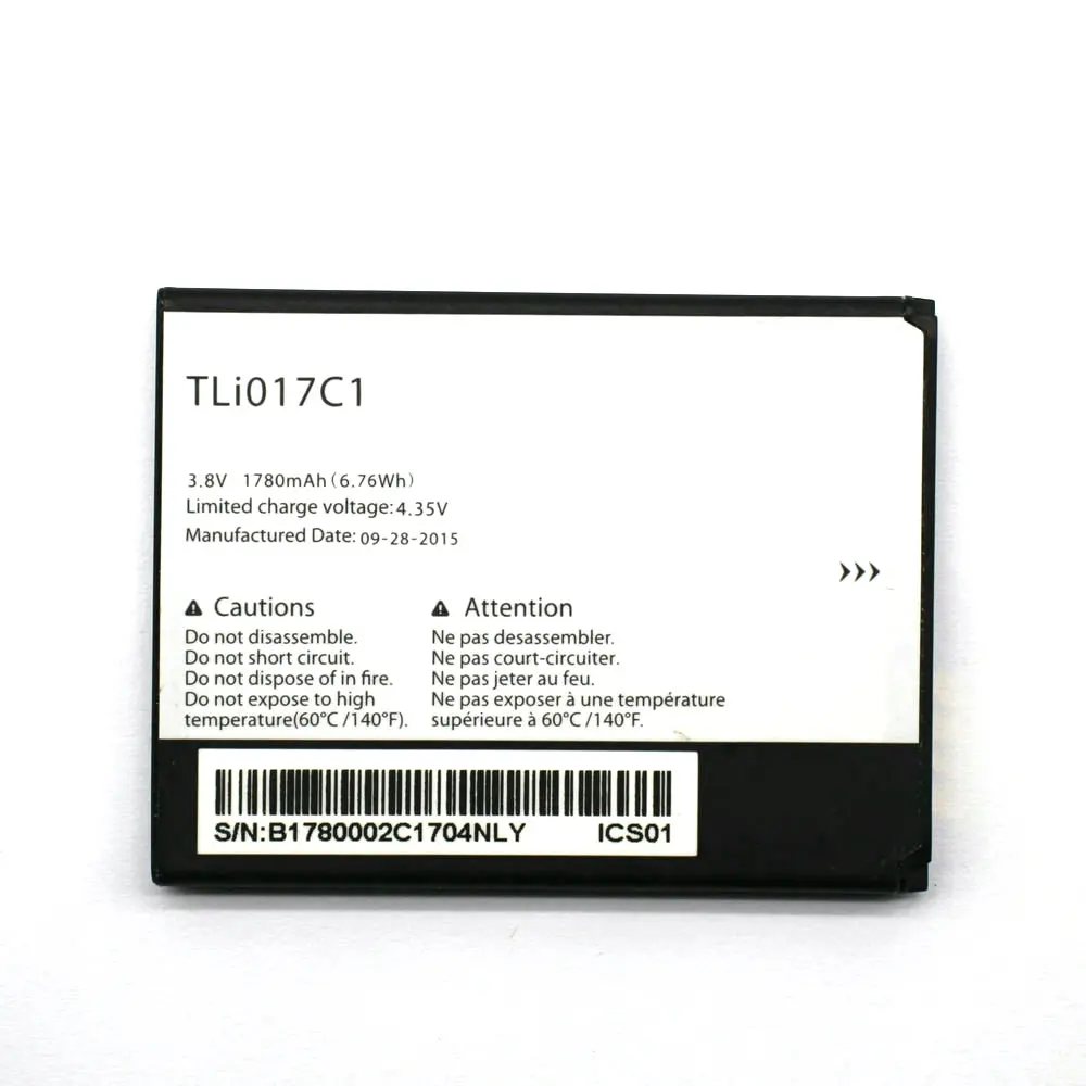 1 шт. высококачественный новый оригинальный аккумулятор TLi017C1 для Alcatel One Touch PIXI 3 4 5