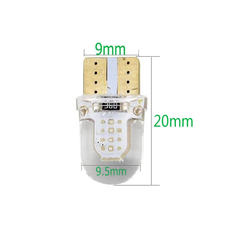 KEYECU Упаковка из 50 ярких белых T10 168 194 W5W COB внутренних светодиодных ламп автомобиля