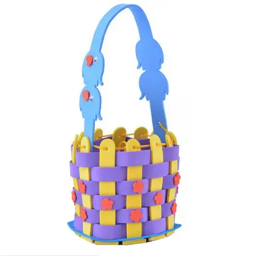 Креативная Милая плетеная корзина EVA игрушки для детей разноцветные