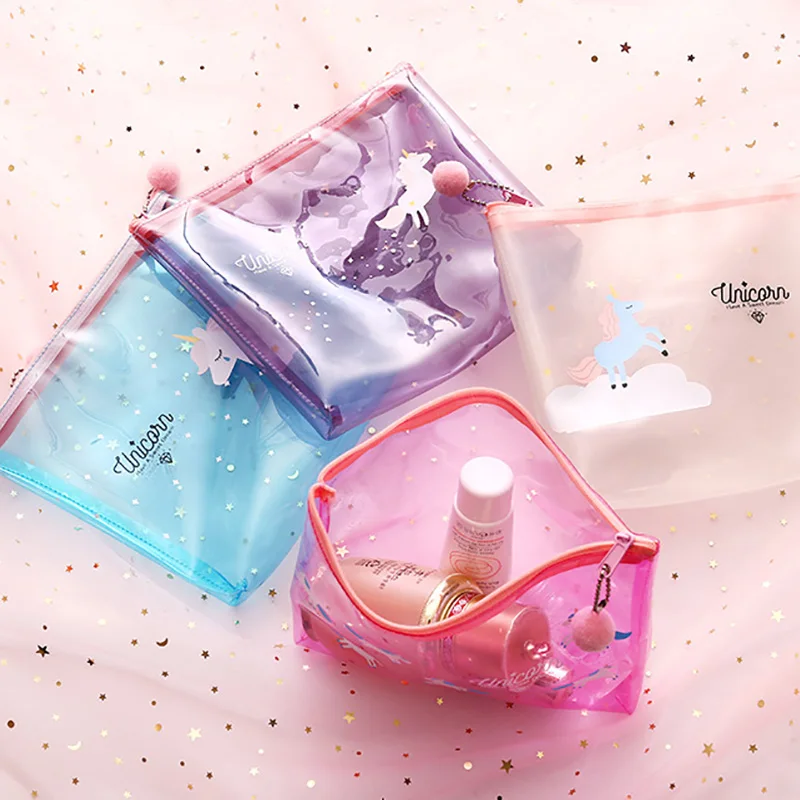 Дорожные аксессуары прозрачная косметичка портативная маленькая свежая