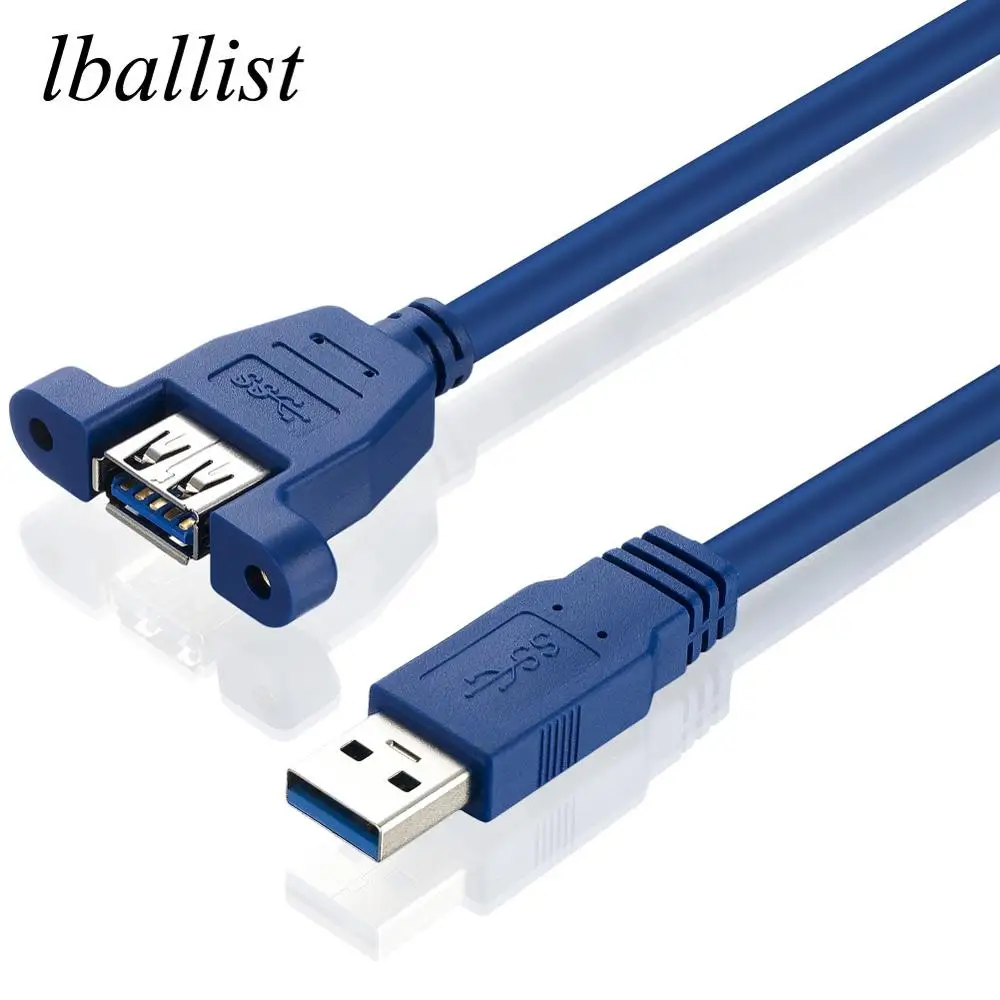 Lballist USB 3 0 Удлинительный кабель Папа мама двойной экранированный (фольгированный