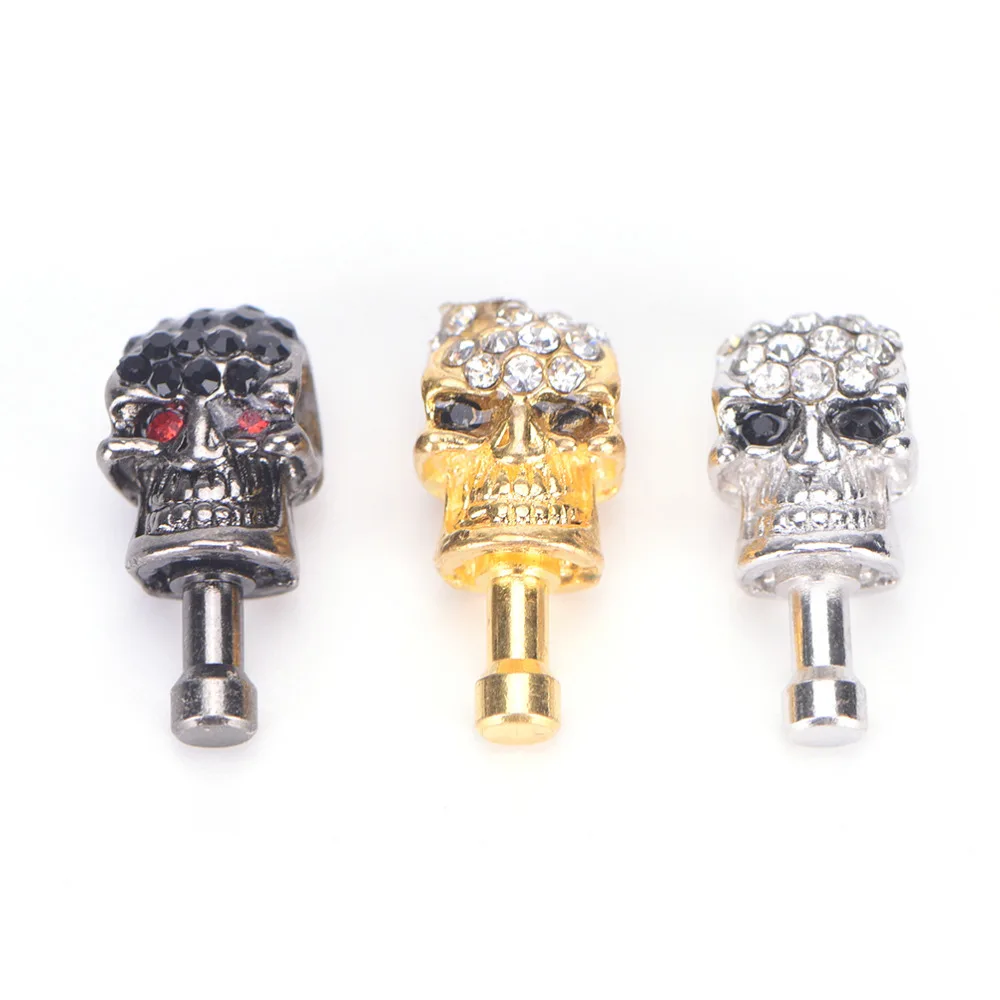 1 Pc Dust Plug Diamond Skull Head General Mobile Phone Headset | Мобильные телефоны и аксессуары