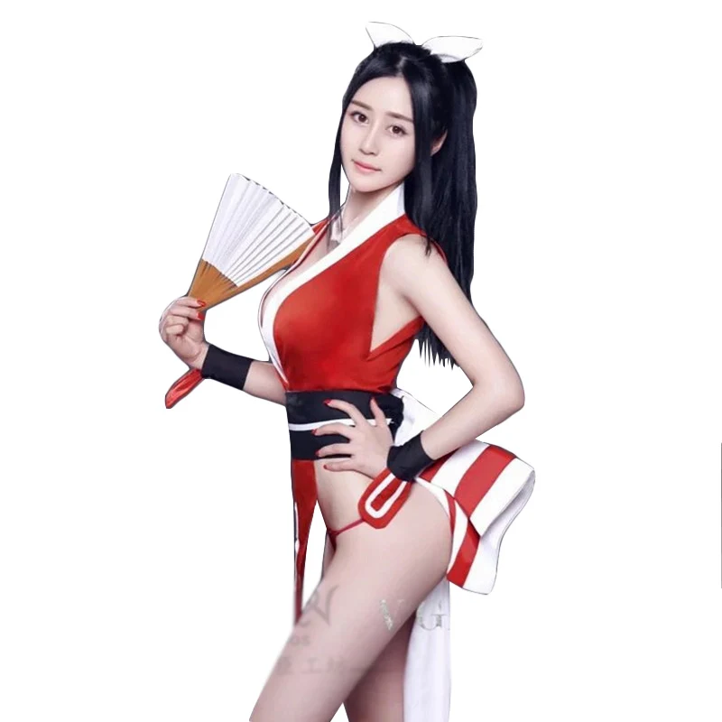 Красное платье свободного размера Король бойцов Mai Shiranui костюмы для косплея