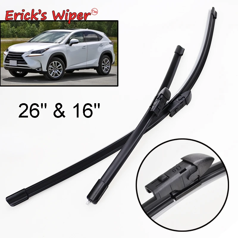 

Erick's Wiper LHD Front Wiper Blades For Lexus NX 200 NX200 NX200t NX300h 2015 - 2020 Windshield Windscreen Front Window 26"+16"