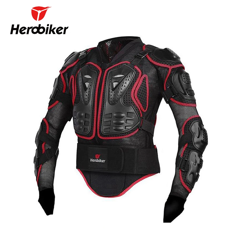 Motorcycle Jacket Riding Protection Armor Motorbike Motocross Equipment Racing Body Armor Moto Ptotective Gears Combination - Цвет: red