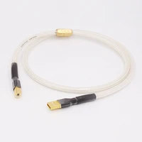 hi end silver plated hifi usb cable high quality 6n occ type a b dac data usb cable