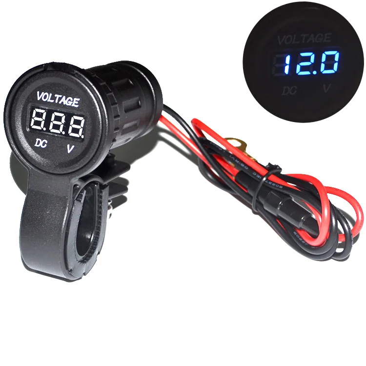 12 24 В светодиодный цифровой дисплей автомобиля мотоцикла Вольтметр