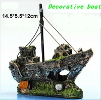 special offer pirate ship aquarium landscaping fish tank landscaping decoration boat hidden house decoration resin ship wreck