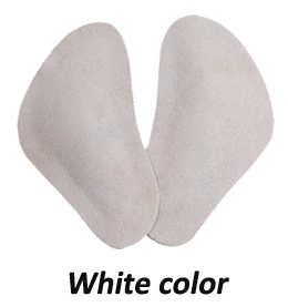 White 2 пары кожаных подкладок для стопы для женщин; босоножки на высоком каблуке; Массажная обувь для ухода за ногами; стельки - Цвет: White