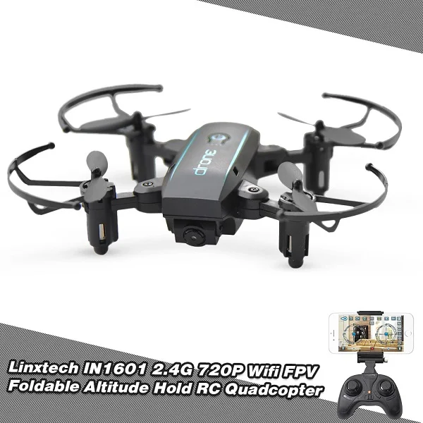Black 720p camera 2,4 ГГц 480P 720P Мини Радиоуправляемый Дрон с камерой Wi-Fi FPV складной высота удержания четырехосевой вертолет дистанционного управления - Цвет: Black 720p camera