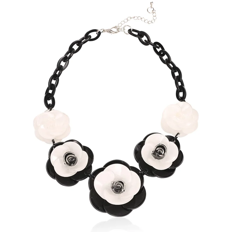 2018 Новые Модные Акриловые украшения для женщин ретро ожерелье большие акриловые