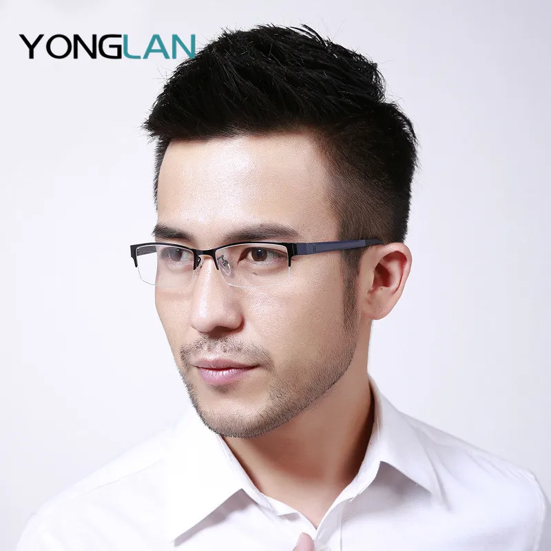 Yong Lan сплав очки оправа с рецептурными линзами мужские в сборе индивидуальные