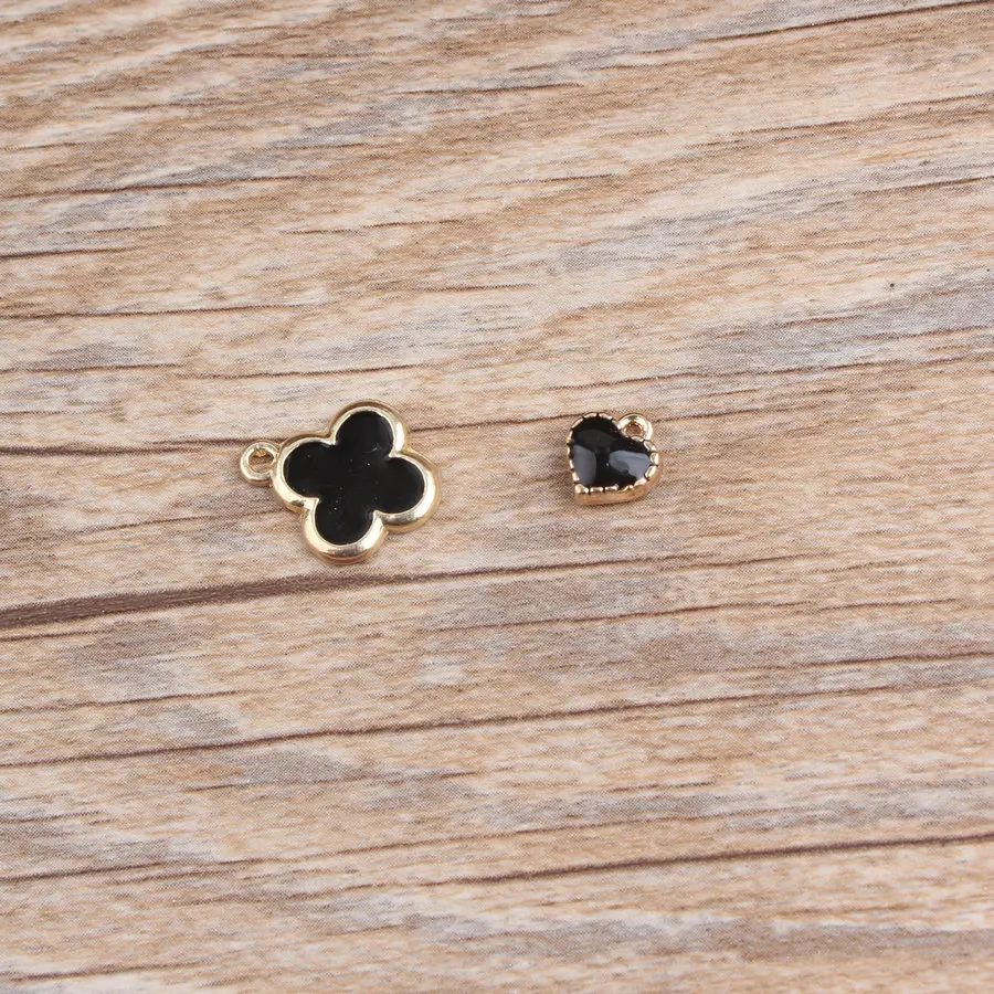 7 шт./лот высококачественные подвески из черного сплава с дизайном треугольные в