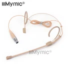 Профессиональная бежевая 3-контактная гарнитура конденсаторный микрофон речевой головной микрофон для беспроводной системы AKG Mini 3 Pin XLR Mic