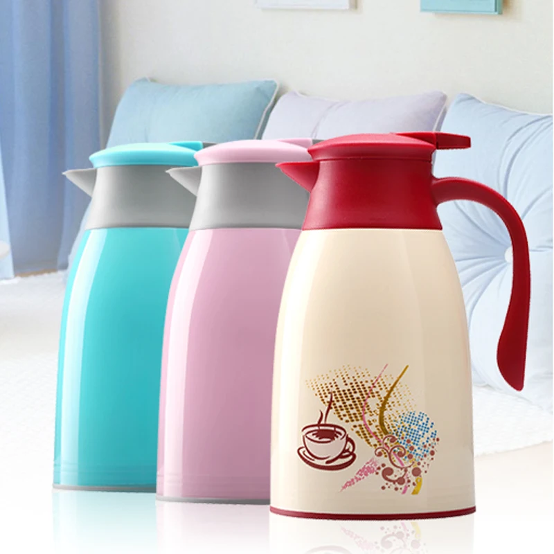 Стеклянный долговечный вакуумный термос с двойными стенками чайник л чай кофе