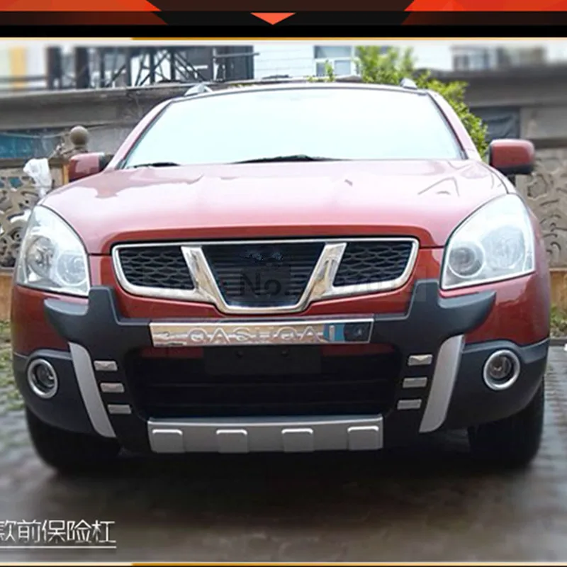Автомобильный Стайлинг для NISSAN QASHQAI 2008- Передний+ задний бампер диффузор бамперы для губ защитная накладка АБС хромированная отделка