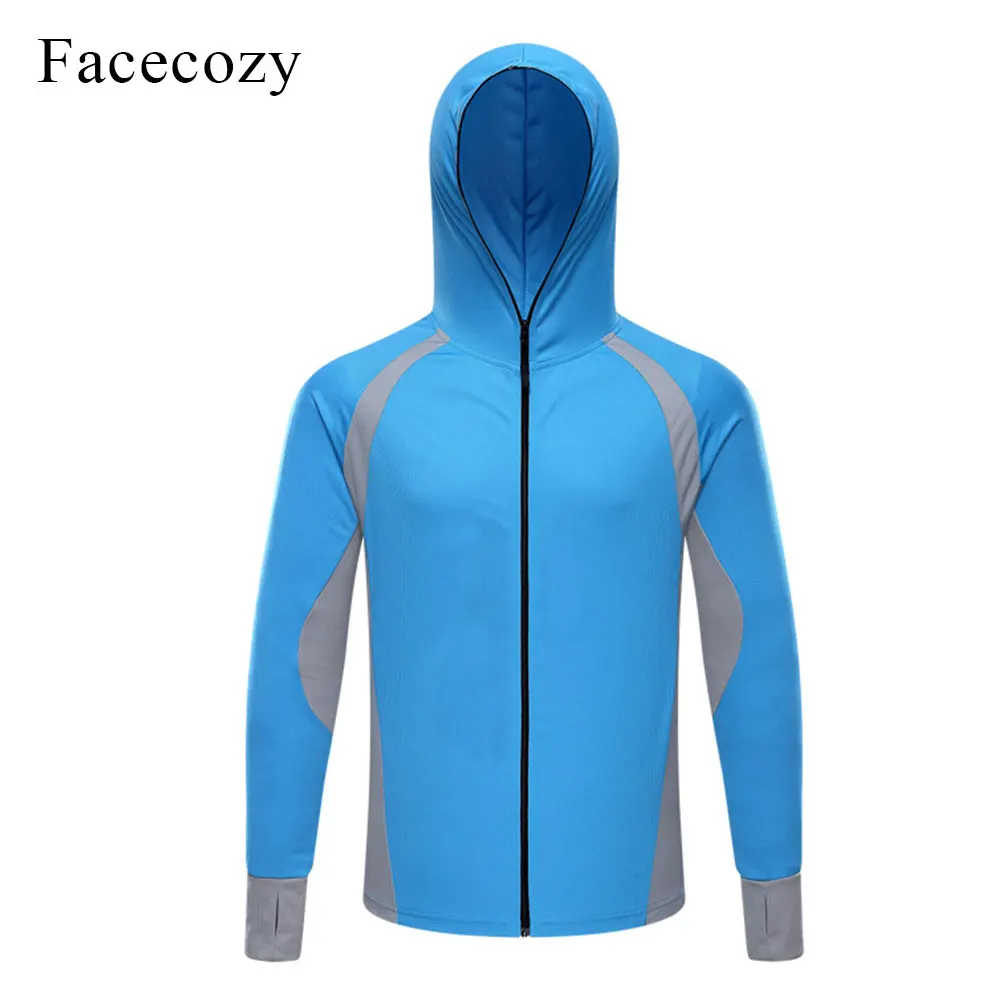 Мужская быстросохнущая куртка с защитой от солнца Facecozy воздухопроницаемая для
