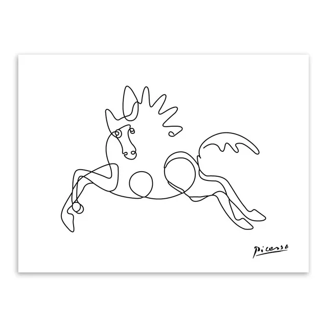 Пикассо abstrato животных да forma minimalista Grande холст Книги по искусству печать плакат