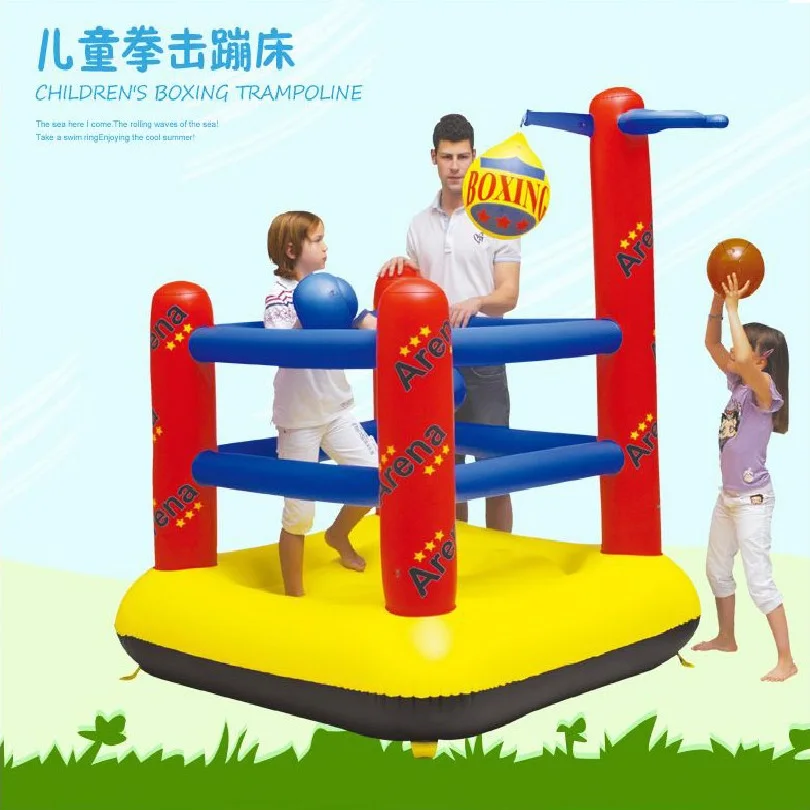 

Free Shipping Inflatables Bouncer Castle,boxing Trampoline Bouncy Toy For Children,Kid outdoor sport House with Ball,baby castle