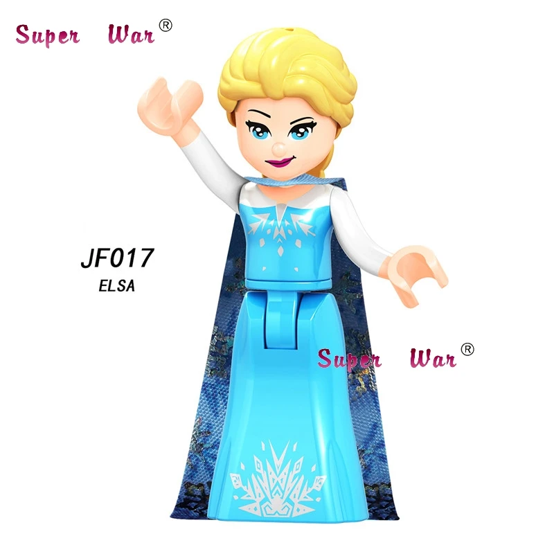 JF017 Одиночные строительные блоки Zamasu Dragon Ball Z девочка Снежный мир серия Alana Эльза Анна Эльза экшн-игрушка для детей - Цвет: JF017