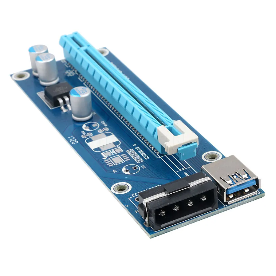 Удлинитель Kebidu PCI E Express 4 8 16 x переходник карта адаптер USB 3 0 SATA 15 контактный штекер