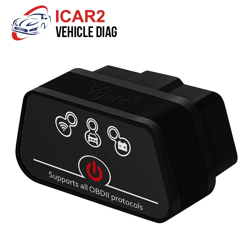 Vgate Icar2 WIFI EML327 V2.1 автомобильный диагностический инструмент OBD2 сканер считыватель