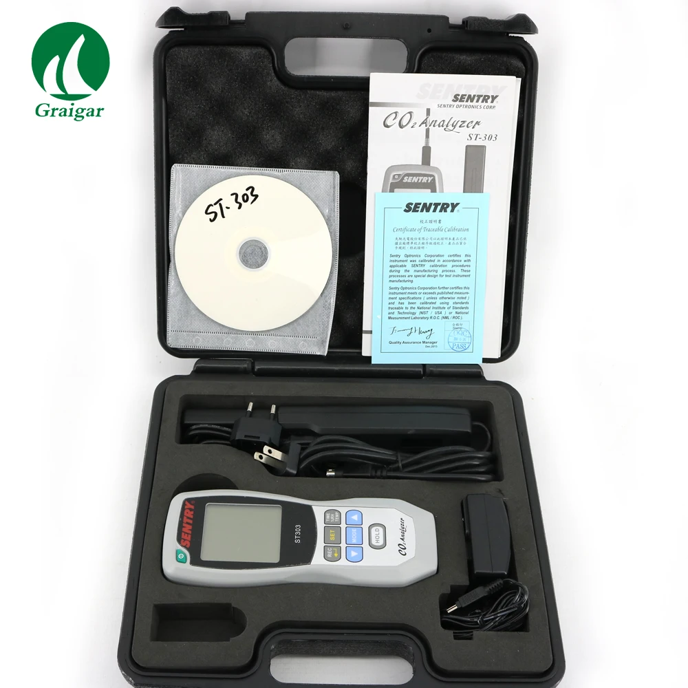 

Digital ST-303 Carbon Dioxide CO2 Detector Analyzer with Backlight Display Function ST303