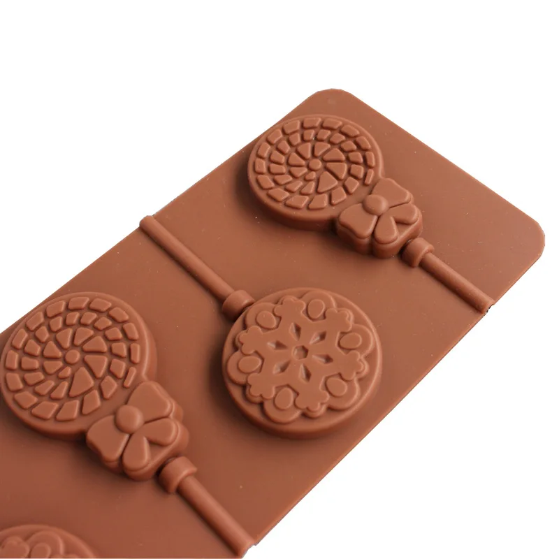 Новое поступление форма для льда леденец силиконовая 5 клетчатых кругов формы