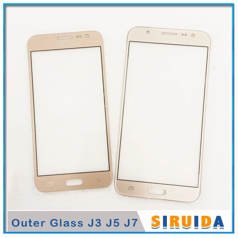 Ремонт для Samsung Galaxy J3 J5 J7 J300 J500 J700F 2015 версия взлома ЖК передний Внешний сенсорный