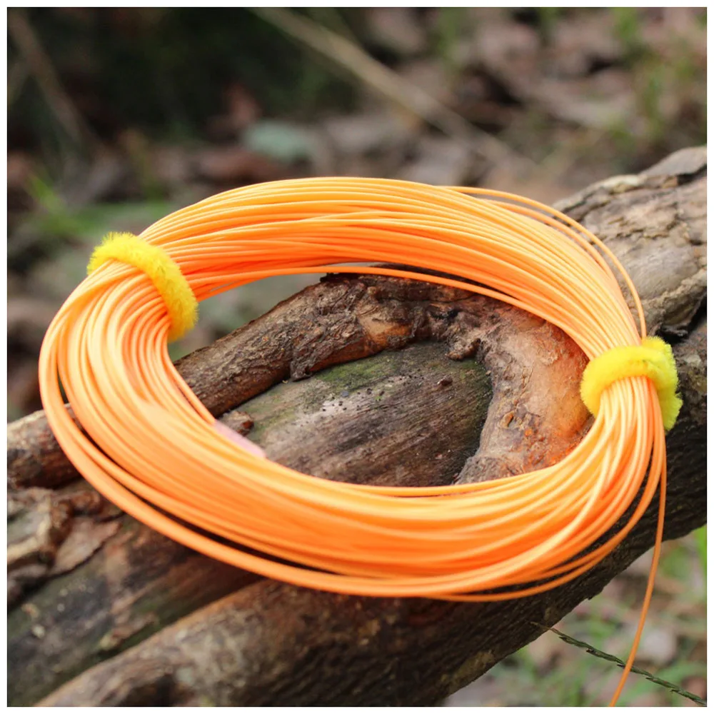 FL. оранжевый форели лосося WF 5F 100 футов нахлыст линий для нахлыстом|fly line|fishing linefly