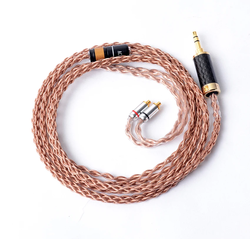 Ручной работы DIY 7N 8 ядер Медь серебристый MMCX обновления Hifi кабель для наушников