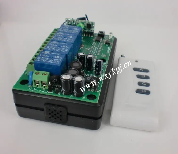 AC 85 V ~ 220 10A 4CH Ch RF Беспроводная система дистанционного управления вкл/выкл