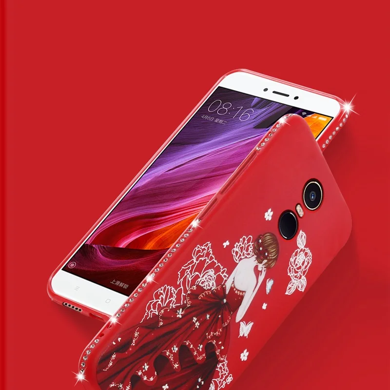 Чехол HeyJingles для Xiaomi Redmi Note 4x Защитная мягкая Красивая юбка девочек милый
