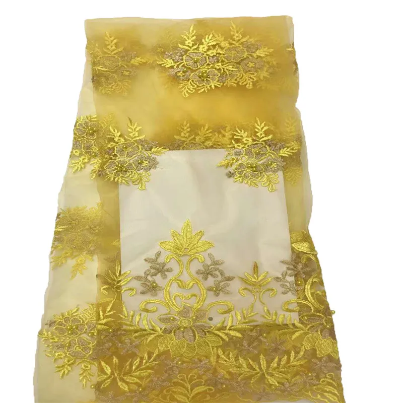 African Tulle Lace Fabric 2018 French High Quality With Stones Nigerian Embroidery H748-2 | Дом и сад