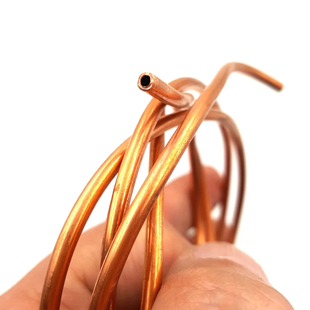 

1M T2 copper tube fitting 3 X 2MM radiating tube heat transfer tubes for Notebook water-cooled accessories