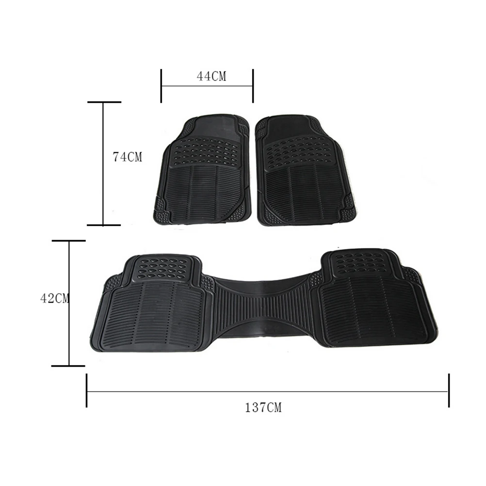 3 шт. универсальный Противоскользящий автомобильный коврик водонепроницаемый
