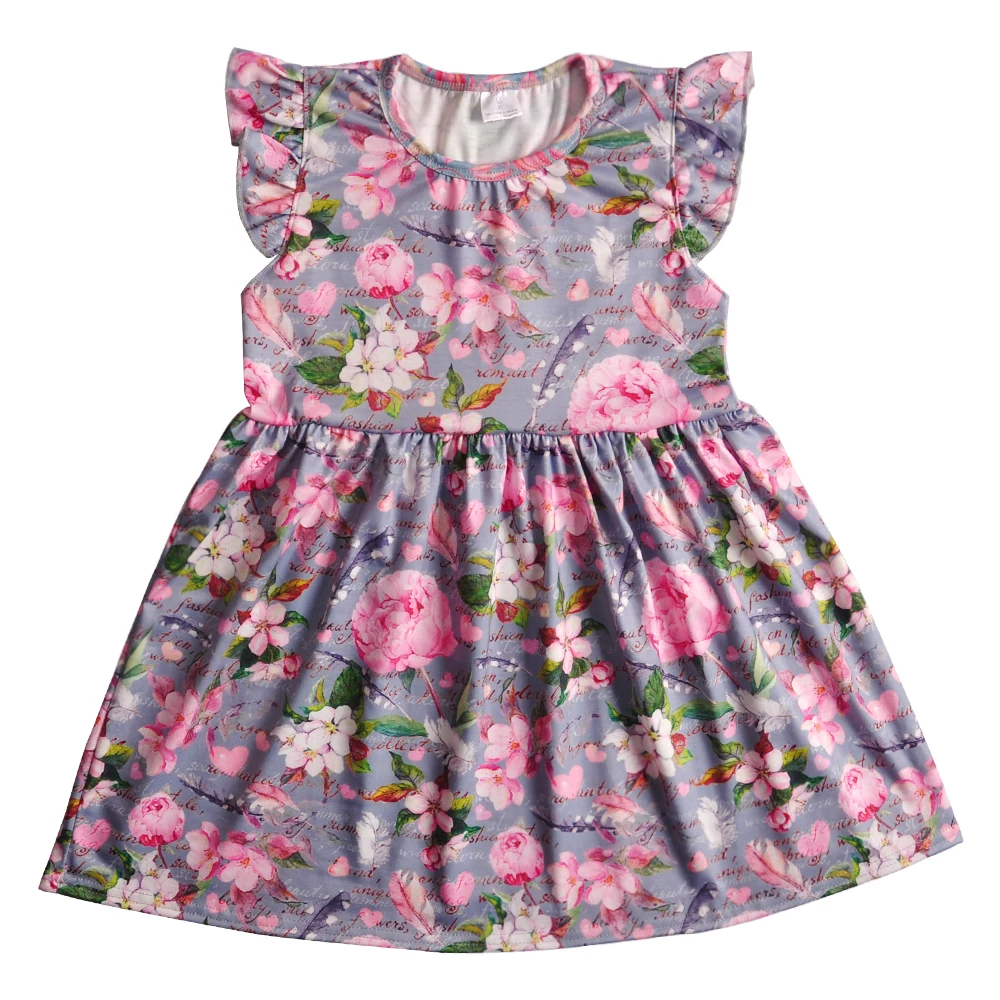 

2019 CONICE NINI Remake Children Dress Baby Girls Clothes Kids Wear Summer Floral Ruffles Print Boutique Girl Dress GSY812-180