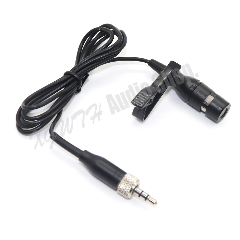 

Hot Sale Hypercardioid Tie Clip Lavalier Lapel Microphone for Sennheiser Wireless Mic System 3.5mm Jack Stereo Screw Lock