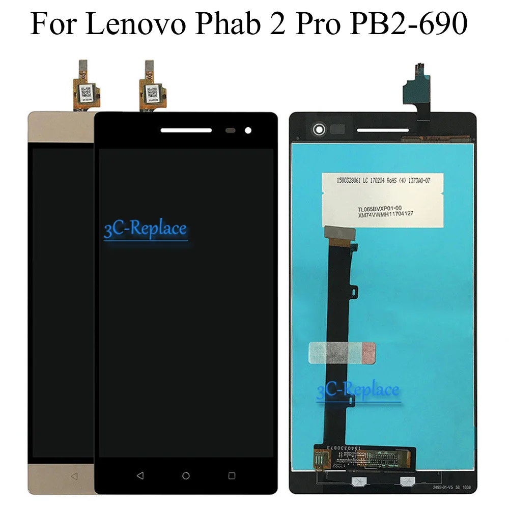 Оригинальный 6 4 дюймовый новый для Lenovo Phab 2 Pro PB2 690 690N 690M 690Y ЖК дисплей + сенсорный
