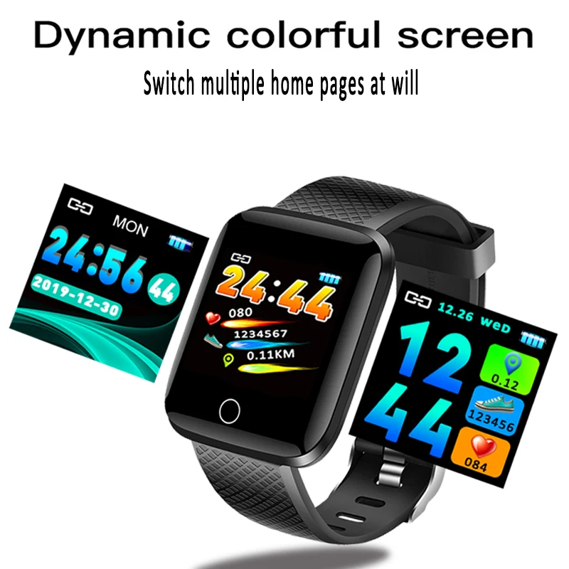 LIGE SmartBracelet мужской женский спортивный браслет светодиодный цветной сенсорный