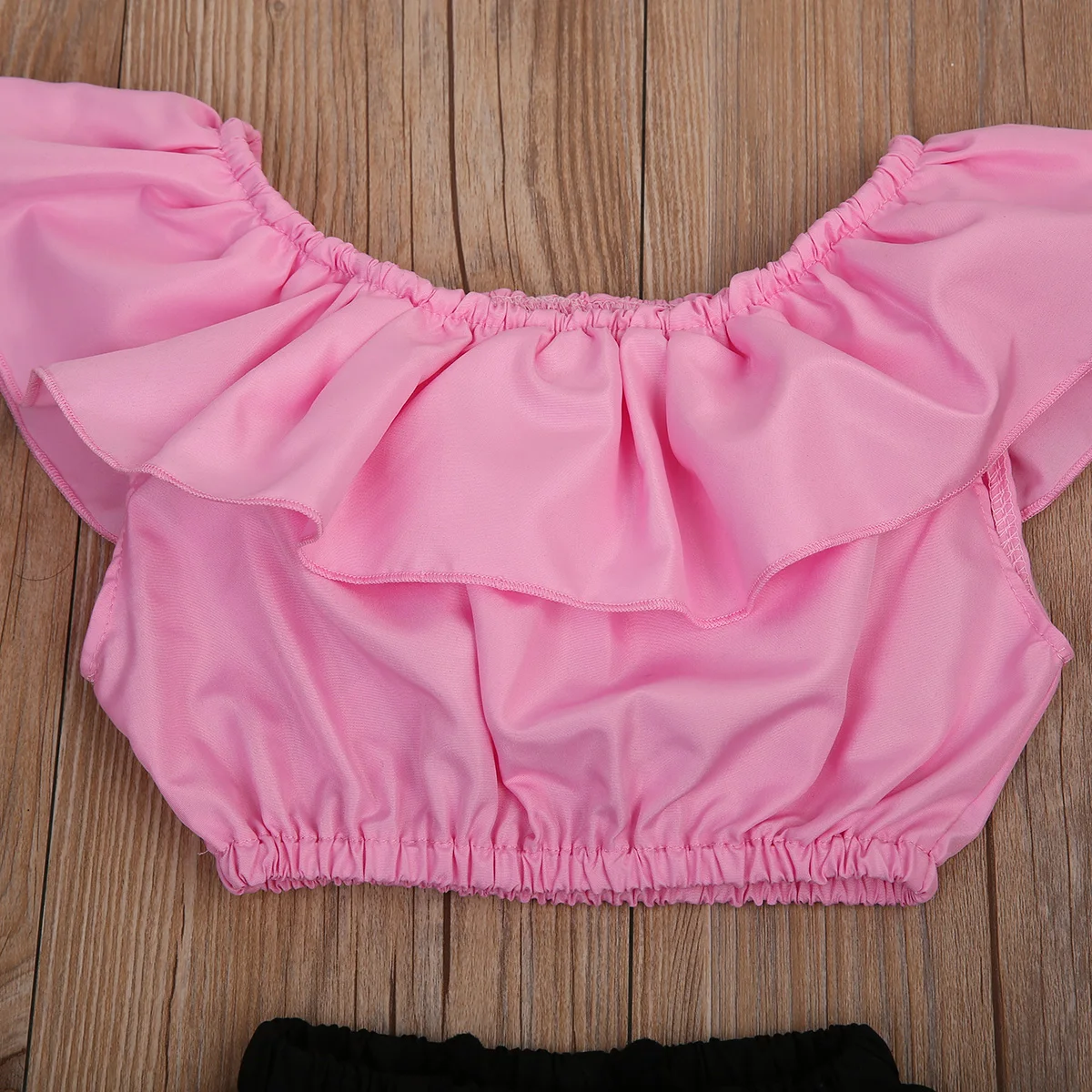 Pudcoco/детская одежда для маленьких девочек укороченный топ с открытыми плечами